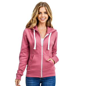 Sweats à capuche à fermeture éclair pour femmes 100% sweats à capuche imprimés en coton impression unisexe Logo personnalisé nouveauté sweats à capuche pour femmes à manches longues - Product Image 1