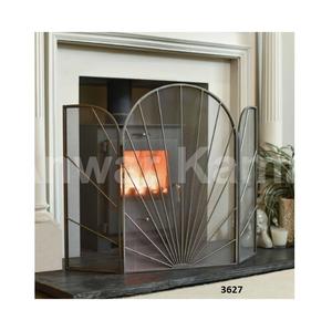 Venta caliente cubierta de chimenea plegable de Metal malla decorativa cubierta de protección contra chispas para sala de estar decoración interior del hogar - Product Image 3