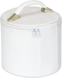 Masonic Fez Cap Case Imitation Leather Storage & Display Box | Freemasons Cap Cases (<b>White</b>) - Product Image 3