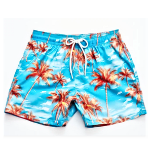 Shorts de bain pour hommes en gros été 2025, shorts de plage en polyester respirant, double couche avec filet intérieur et poches, shorts de sport - Product Image 4