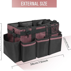 Sac de toilettage pour chevaux avec poignées et poches en filet conçu pour une organisation efficace des outils de toilettage à bas prix - Product Image 4