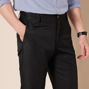 Pantalon habillé respirant pour hommes, dernier modèle, en matériau de haute qualité, à prix réduit Pantalon habillé pour hommes avec logo personnalisé/couleur - Product Image 3