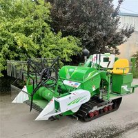 Petite moissonneuse-batteuse à chenilles à alimentation complète pour le riz en Asie du Sud-Est