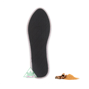 Semelles intérieures Huong Que Cinnamon Comfort en textile respirant, 2 pièces, noires, semelles intérieures de sport et confortables - Product Image 2