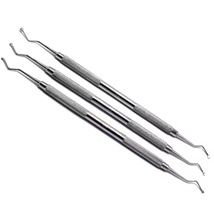 Cuillère dentaire manuelle en acier inoxydable, excavateur, éliminateur de caries, émail dentaire, outils pour la dentine décomposée, cariée, haute qualité - Product Image 1