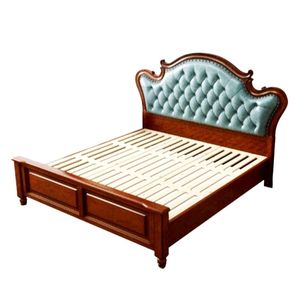 Juego de muebles de dormitorio tamaño king hecho de madera de caoba de alta calidad con color nogal para muebles de dormitorio - Product Image 3