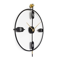 Horloge murale décorative en fer et métal pour maison et bureau, nouveau Design, fait à la main, décoration murale en métal, fabricant d'horloge murale