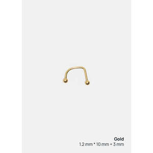 Gioiello per il Corpo Miss a per Bambini, Piercing Monroe a Forma di C 16g con Cristallo di Zirconio, Anello per Capezzolo in Acciaio Inossidabile da 6mm - Product Image 2