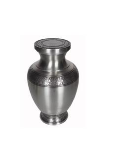 Urnes en aluminium écologiques argentées et noires pour les cendres humaines Souvenirs de crémation décoratifs - Product Image 1
