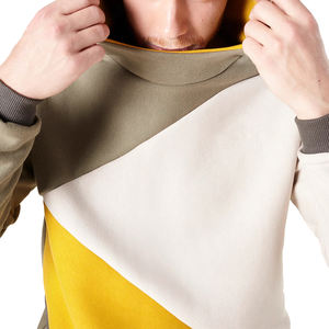 เสื้อมีฮู้ด Super PANEL สำหรับผู้ชายฤดูหนาวลายทึบมีฮู้ด ODM จัดหาการพิมพ์สกรีนผ้าไหมพร้อมตัวเลือกหลายสี - Product Image 5