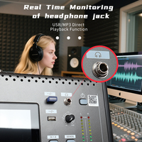 GOX-MT1616CH Console Audio Numérique Professionnelle, Mélangeur Rack en Métal avec Écran Tactile, Fabricant Vendant Table de Mixage Audio Professionnelle