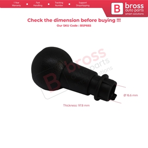 หัวเกียร์ 5 สปีด สีดำ รุ่น BSP665 สำหรับรถยนต์ Partner Tepee Berlingo MK2 - Product Image 5