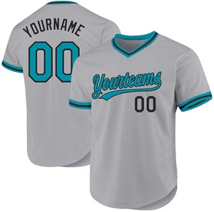 Maillot de baseball rétro personnalisé - 100% polyester respirant, imprimé par transfert thermique, motif 3D, col en V, unisexe, adulte, nom/nombre - Product Image 5