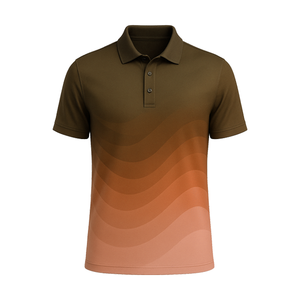 Calidad Premium OEM bordado 88% poliéster 12% Spandex para hombre Slim Fit diseño sublimación personalizado Golf Polo - Product Image 3