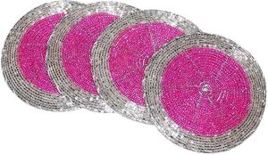 Needlework Embroidery Beaded <b>Table</b> <b>Coaster</b> for Tabletop and Kitchen Home Decor Mat Top Quality Product at Very Low Price - Product Image 5