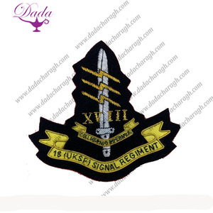 4ème & 7ème Royal Dragoon Guards Blazer Brodé Fil Bullion Badge Tissu À Coudre Épingle De Sécurité 3D Strass - Product Image 5