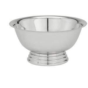 Bol à champagne rond en métal massif plaqué argent avec barre de base et bols à glace à vin pour la décoration de bar de fête - Product Image 2