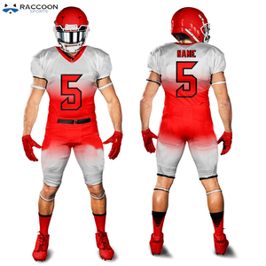 Diseño personalizado de manga corta equipo de fútbol americano uniforme transpirable sublimación ropa - Product Image 3