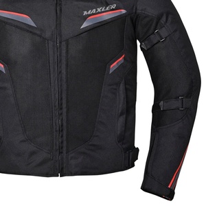 Veste de moto d'été approuvée CE col montant pour hommes Logo avant Protection de course respirante Tissu en velours côtelé de haute qualité - Product Image 4