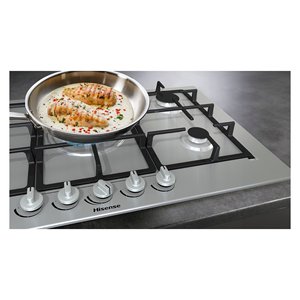 Table de cuisson à gaz Inox HI2 GM773XF 5 zones 70 cm - Product Image 3