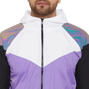 ชุดกันลมสำหรับผู้หญิงชุดกันลมสีดำชุดกันลมชุดเสื้อแจ็กเก็ตกันลมออกแบบได้ตามต้องการ - Product Image 2