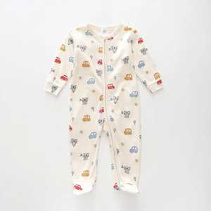 Top cómodo verano mamelucos para bebés mejor bebé manga corta recién nacidos venta al por mayor telas de algodón Material de punto - Product Image 1