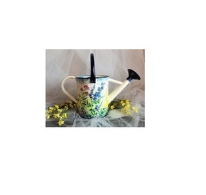 Bidon d'eau galvanisé en métal durable avec travail en émail et conception pratique pour les besoins de jardinage intérieur et extérieur - Product Image 3