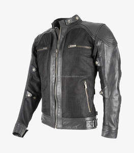 100% veste de moto en cuir de vachette et maille pour hommes nouveau Design veste de motard coupe-vent de Boomletcorp Sportswear - Product Image 1