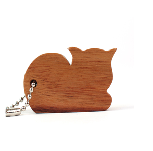 Prix de gros porte-clés en bois gravé porte-clés en bois avec motif tortue pièce d'artisanat naturel - Product Image 4