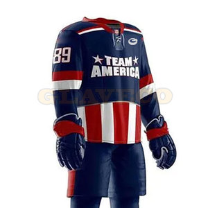 Uniforme de Hockey sobre Hielo para Adultos de Último Diseño, Alta Calidad, 100% Poliéster, Ecológico, Hecho en Pakistán, a Precio Económico - Product Image 4