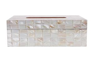 Boîte Cube de couverture de mouchoirs de salle de bain en nacre Porte-mouchoirs carré décoratif Accessoire à prix réduit - Product Image 3