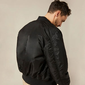 Chaquetas de béisbol de satén personalizadas para hombre, diseño de bombardero de cuello alto con todos los colores, Impresión de logotipo personalizado al por mayor, novedad - Product Image 4