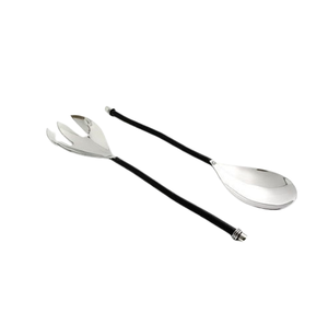 Mayorista Juego de cubiertos con mango de metal plateado Servidor de ensalada Cuchara y tenedor para el hogar y hoteles Uso Herramientas para ensaladas - Product Image 2