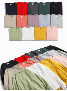 Sudadera Nueva de Algodón Mezclado para Hombre y Mujer, Lisa, 100% Algodón, Cuello Redondo, Ropa Urbana de Invierno, Servicio de Serigrafía OEM - Product Image 4
