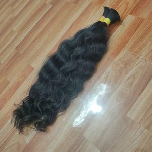 AFSEL EXPORTS ผมอินเดียแท้แบบหลวมๆ ลอนลึก ไม่ผ่านการแปรรูป 100% เรียงเส้นผมตามธรรมชาติ น้ำหนัก 100 กรัม สำหรับต่อผมทุกสี - Product Image 1