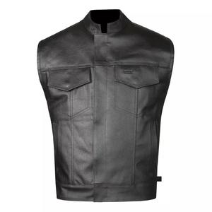 เสื้อกั๊กสำหรับคนขี่มอเตอร์ไซค์หนังผ้าใบไซส์ใหญ่พิเศษสำหรับผู้ชายเสื้อกั๊กสำหรับขี่มอเตอร์ไซค์ฤดูใบไม้ร่วง2025 - Product Image 1