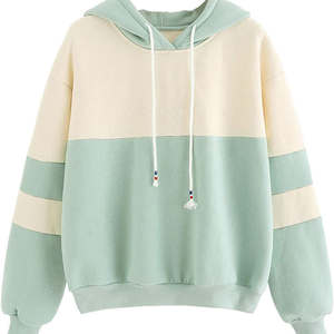 Haute qualité femmes Streetwear mode doux polaire à capuche filles décontracté sweat haut multicolore sweats à capuche - Product Image 1
