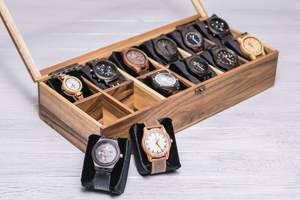 กล่องใส่นาฬิกาไม้ธรรมชาติ |   งานฝีมือประณีต |   ข้อเสนอราคาโรงงาน - Product Image 2