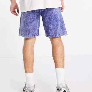 กางเกงขาสั้นผ้าฝ้าย100% สำหรับผู้ชายกางเกงขาสั้นสไตล์วินเทจสำหรับเล่นยิมผ้าเกล็ดปลาทำโลโก้ได้ตามต้องการ - Product Image 3