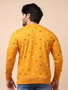 เสื้อสเวตเตอร์ถัก100% มัสตาร์ดแบบมีห่วงแขนยาวผ้าฝ้ายสวมใส่สบายมีสไตล์เหมาะสำหรับใส่ได้ทั้งวันสำหรับฤดูหนาว - Product Image 6