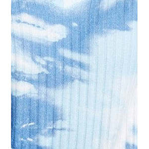 Maglietta leggera e comoda a costine tie-dye Crave Fame per ragazze, colore blu, taglia media - Moda per ragazze - Product Image 3