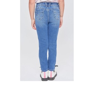 Pantalones de tubo de mezclilla ajustados de cintura alta para mujer Precio al por mayor Tallas grandes Casual Sexy Color Cargo Jeans Skinny Fit para damas BD - Product Image 4