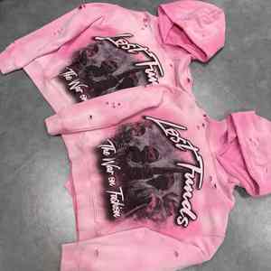 Sudadera con Capucha Extra Grande de Felpa 100% Algodón, Teñida con Técnica Tie-Dye, Estilo Vintage, para Hombre - Product Image 3