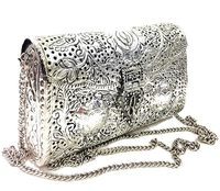 Sacs à main en laiton en gros pour femmes, sacs de soirée en métal faits à la main avec motifs décoratifs élégants pour mariage, fête et événement