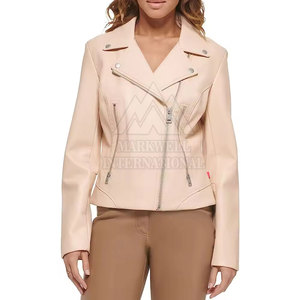 Wholesale Plus Size Leather Jacket Outdoor Use Leather Jacket <b>Stand</b> Collar Women Leather Jacket - Product Image 1