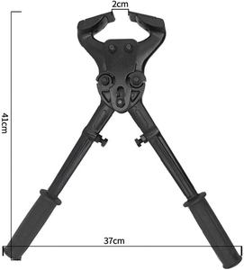 Coupe-ongles et coupe-cribillons vétérinaires robustes en alliage d'aluminium réutilisable pour l'élimination des taches sur les pattes des moutons, des chèvres et des chevaux - Product Image 3