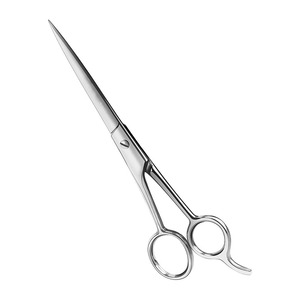 Miroir polonais coupe de cheveux ciseaux de barbier finition polonais rasoir bord taille 6.5 "ciseaux de Salon et repose-doigt fixe - Product Image 1