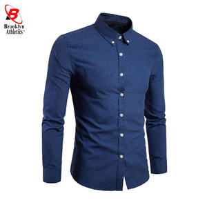 Camisas informales de Oficina de Trabajo de negocios con logotipo personalizado, camisa profesional de manga larga ajustada para oficina - Product Image 6