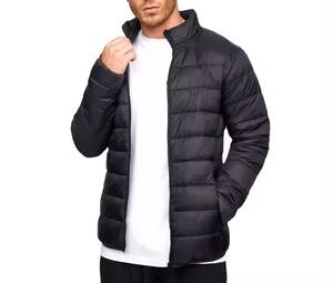 Veste matelassée en nylon mince de haute qualité, nouvelle conception, vente en gros personnalisée, mode masculine, sports de plein air, confortable, à capuche, hiver, soie - Product Image 6