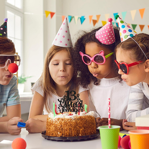 Celebrate Turning 13 with Black Glitter Official Teenager Cake Topper Decoración divertida y elegante para pasteles de fiesta de cumpleaños 13 - Product Image 6